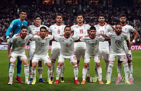 이란 축구국가대표팀. 사진=게티이미지코리아