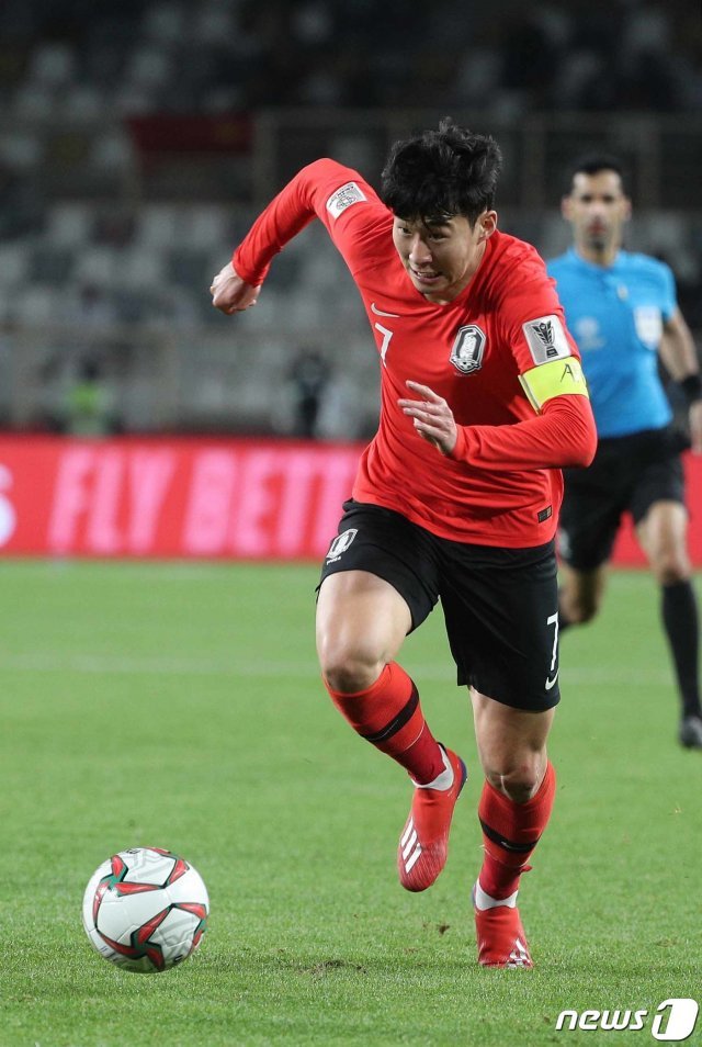 한국 축구 대표팀의 손흥민(토트넘)/뉴스1 DB © News1