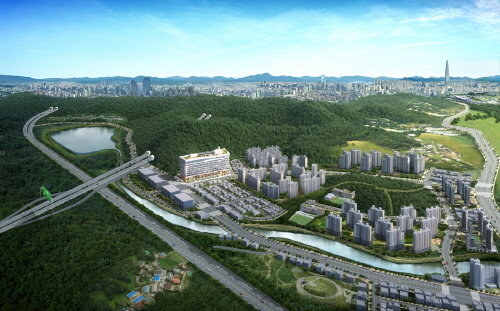 ‘현대지식산업센터 성남 고등’ 광역 조감도