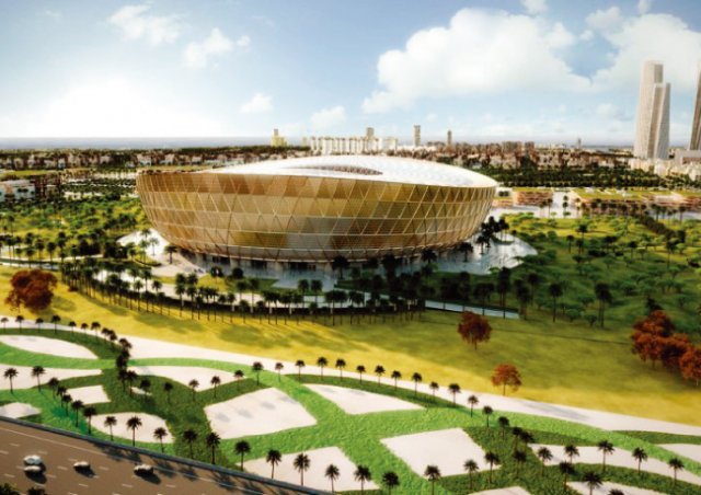 2022 카타르 월드컵에서 개막전과 결승전이 열리게 될 루세일 경기장의 조감도. [ ‘더 페닌슐라 카타르’]