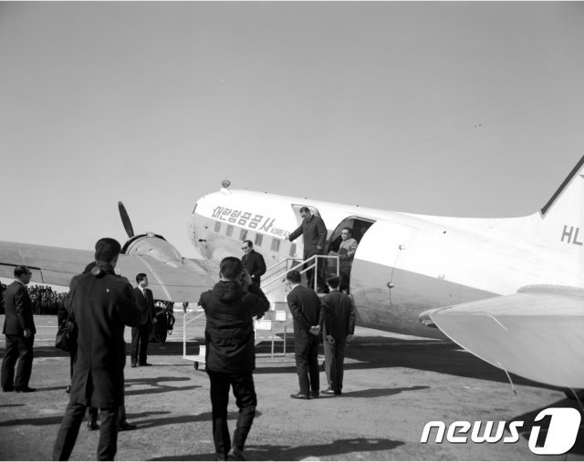 1968년 당시 전주비행장 모습.(전북도 제공)2019.01.30/뉴스1