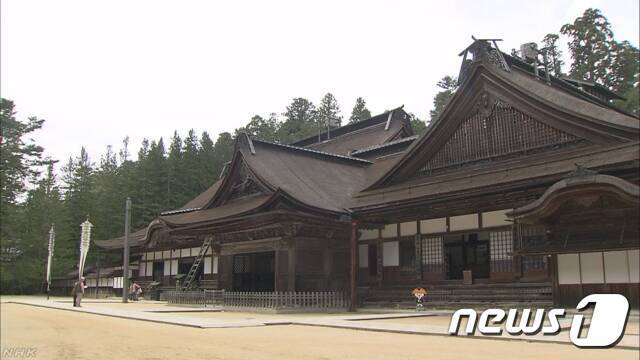일본 와카야마현 고야산 소재 사찰 곤고부지 (NHK 캡처) © 뉴스1
