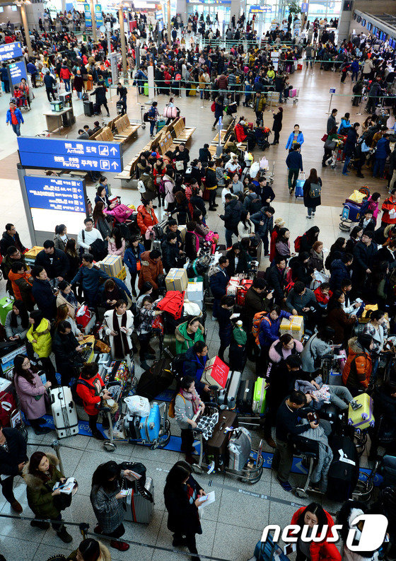 인천공항공사 출국장 전경. 2016.1.3/뉴스1 © News1