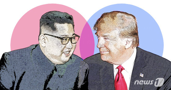 김정은 북한 국무위원장(왼쪽)과 도널드 트럼프 미국 대통령. © News1