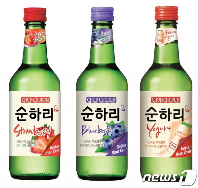 롯데주류 수출전용 제품 ‘순하리’ 시리즈 © News1