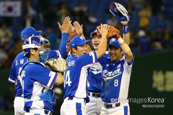한국 야구대표팀. 사진=게티이미지코리아