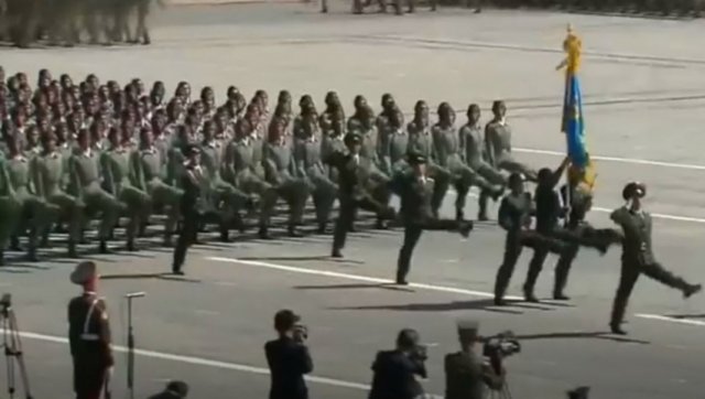 지난해 9월 베트남 참전공군부대 열병식