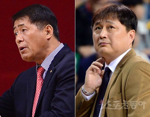 고양 오리온 추일승 감독(왼쪽)-원주 DB 이상범 감독. 스포츠동아DB