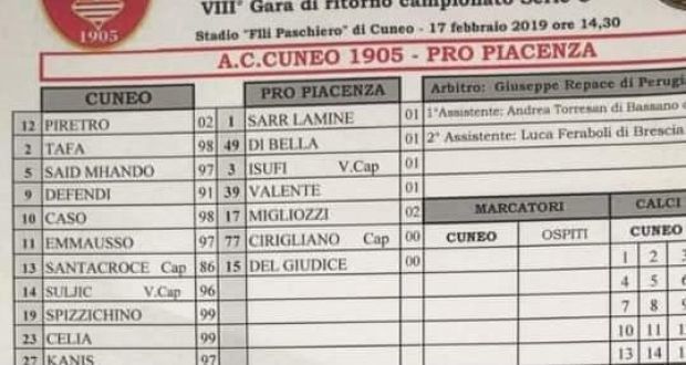 이탈리아 3부리그 경기에서 20-0이라는 황당한 스코어가 나왔다. 프로 피아첸자는 단 7명만 경기에 나섰다. © 뉴스1