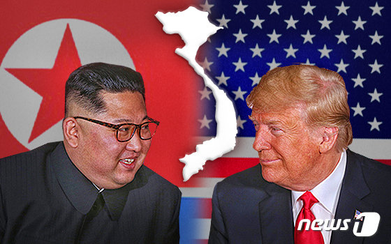 김정은 북한 국무위원장과 도널드 트럼프 미국 대통령. © News1