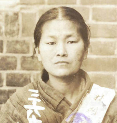 서울 서대문형무소에 수감됐을 당시 수감자 카드에 실린 임명애 독립운동가의 모습. 파주시 제공