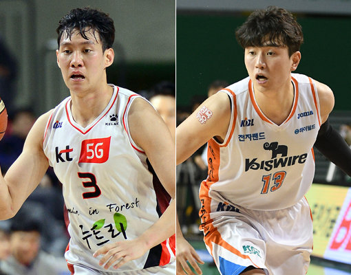 KT 한희원(왼쪽)-전자랜드 강상재. 사진｜스포츠동아DB·KBL