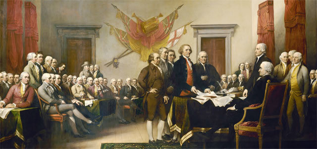 존 트럼벌 ‘독립선언’, 1817∼1819년.
