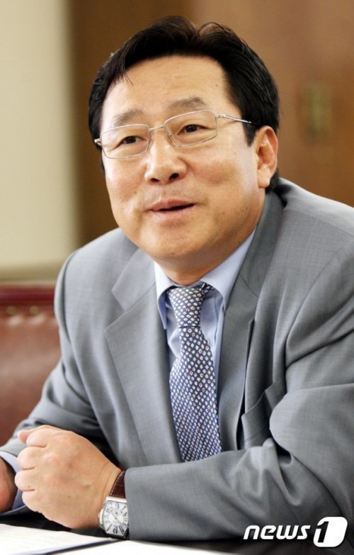 제26대 중소기업중앙회장에 당선된 김기문 제이에스티나 회장© 뉴스1