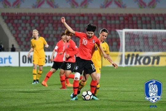 여자축구대표팀의 지소연. (대한축구협회 제공) © 뉴스1