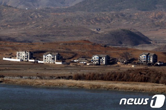 경기도 파주시 오두산 전망대에서 바라본 북한 황해도 개풍군 지역. © News1