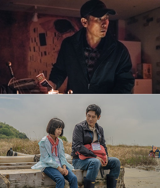 설경구 주연의 신작 ‘우상’(위쪽)과 ‘생일’. 사진제공｜CGV아트하우스·NEW