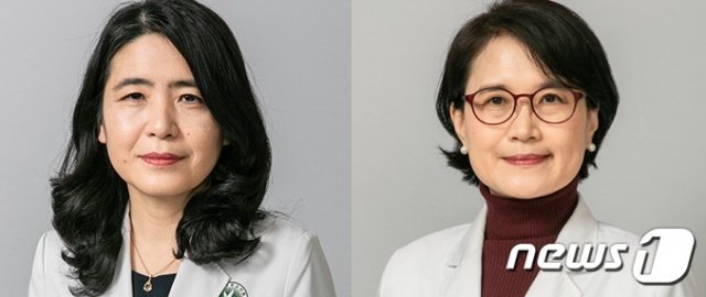 이대목동병원 천은미 호흡기내과 교수와 하은희 직업환경의학과 교수.(왼쪽부터)© 뉴스1