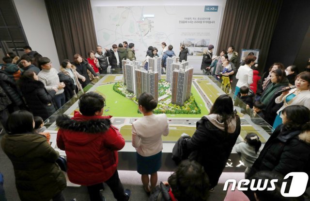 수도권의 한 신규아파트 모델하우스 모습.(뉴스1 자료사진)© News1