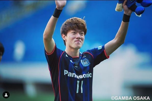 감바 오사카의 황의조(감바 오사카 인스타그램 갈무리). © 뉴스1