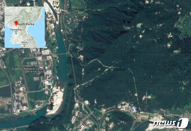 북한 영변 지역의 인공위성 이미지.(자료사진) © News1