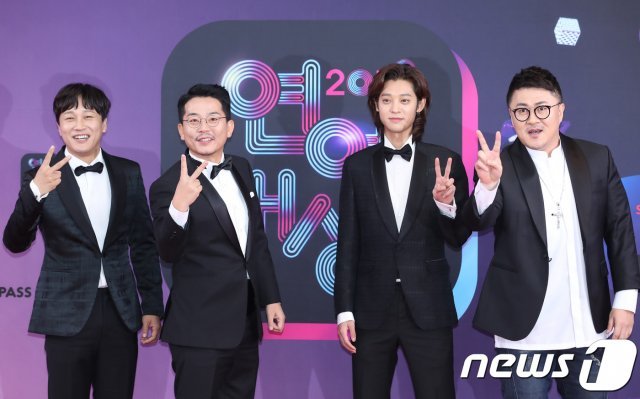 ‘1박2일’ 차태현(왼쪽부터), 김준호, 정준영, 데프콘© News1