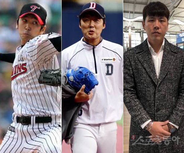 심수창, 배영수, 권혁(왼쪽부터). 스포츠동아DB