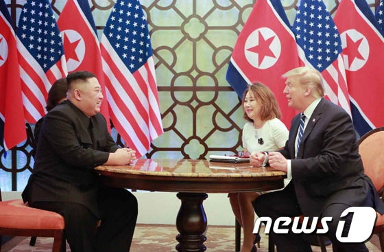 김정은 북한 국무위원장과 도널드 트럼프 미국 대통령.(노동신문)