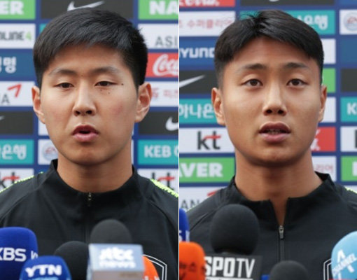 한국 남자 축구대표팀 이강인(왼쪽)-백승호. 사진제공｜대한축구협회