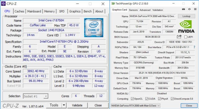 CPU-Z 및 GPU-Z로 살펴본 등록정보, 출처: IT동아
