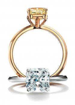 티파니 트루 옐로우와 화이트 다이아몬드
