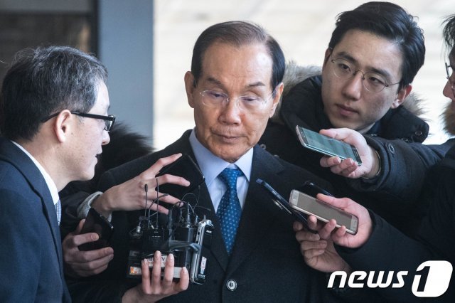 이학수 전 삼성그룹 부회장. 2018.2.15/뉴스1 © News1