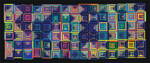 황규태, ‘pixel; bit의 제전’(2018년). 아라리오갤러리 제공