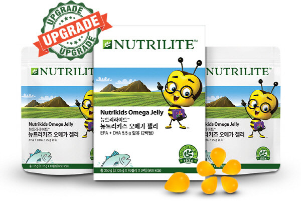 한국암웨이 뉴트리라이트가 새롭게 출시한 ‘뉴트리키즈 오메가 젤리’