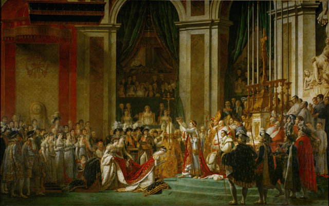 자크루이 다비드 ‘나폴레옹 대관식’, 1805∼1807년.