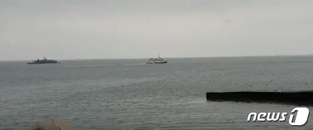 여객선이 연평도로 입항하고 있다. © 뉴스1