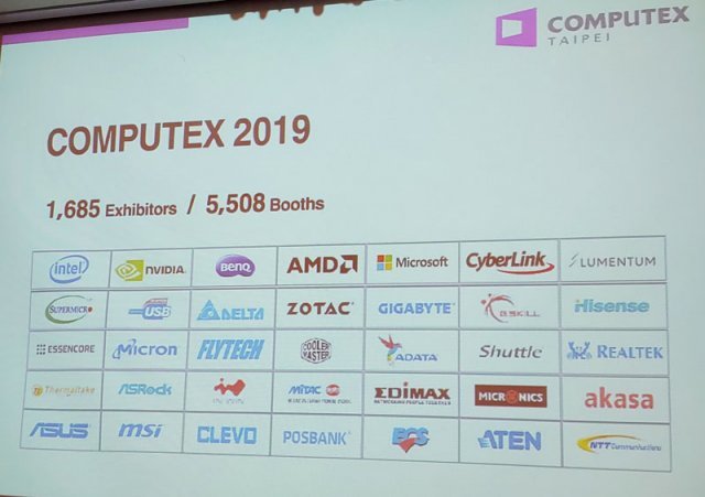 컴퓨텍스 2019에 참가하는 주요 기업들 (출처=IT동아)