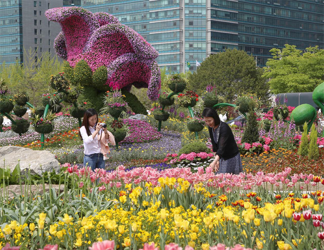 26일부터 경기 고양시 일산 호수공원에서 1억 송이 꽃들의 향연인 고양국제꽃박람회가 열린다.