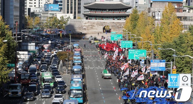 5월 1일 서울 도심권에 대규모 집회가 예정됐다. /뉴스1 © News1