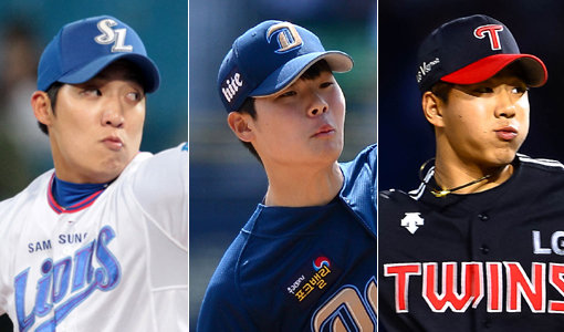 삼성 원태인-NC 김영규-LG 정우영(왼쪽부터). 사진｜스포츠코리아·스포츠동아DB