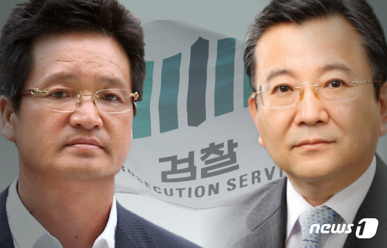 김학의 전 법무부 차관(오른쪽)과 건설업자 윤중천씨. © News1
