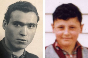 1946년 독일에서 호주로 떠나기 직전의 로물루스 게이타(왼쪽 사진)와 10년 뒤 열 살 무렵의 아들 레이먼드. ⓒRaimond Gaita