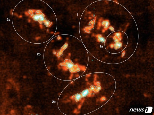 대덕전파망원경을 통해 얻어진 전리수소영역 CTB 102의 고해상도 영상© 뉴스1