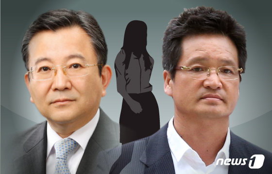 김학의 전 법무부 차관(왼쪽)과 윤중천씨(오른쪽)© News1