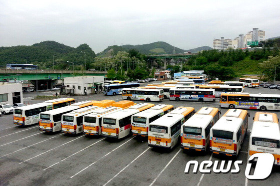 울산시 시내버스 율리 차고지 © News1