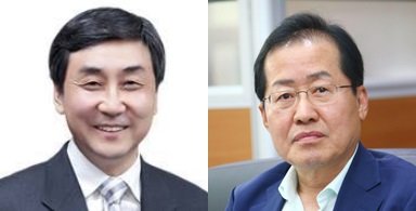 왼쪽부터) 이종걸 민주당 의원, 홍준표 전 한국당 대표. 사진=이 의원, 홍 전 대표 페이스북