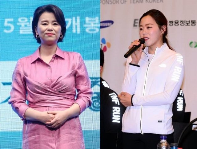 영화 ‘기생충’에 출연한 배우 장혜진(왼쪽)과 양궁선수 장혜진. 사진=스포츠동아 DB
