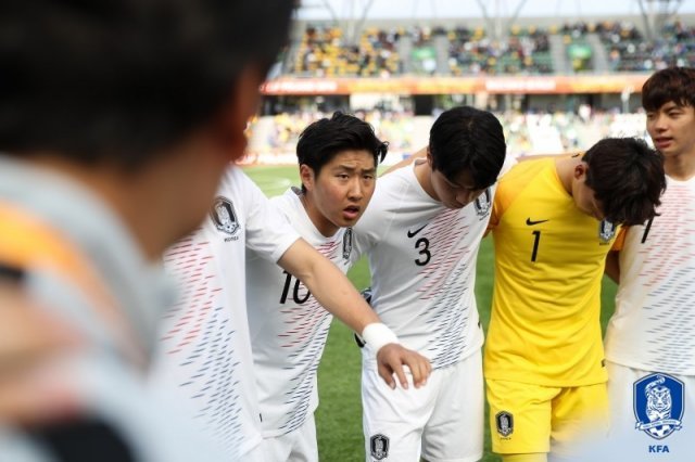 정정용 감독이 이끄는 U20 축구대표팀. (대한축구협회 제공) © 뉴스1