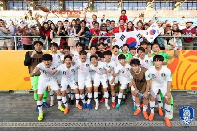 정정용호가 2019 U-20 월드컵 8강에 올랐다. ‘어게인 1983’까지 이제 한 걸음 남았다. (대한축구협회 제공)
