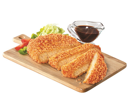 롯데푸드가 올 4월 출시한 대체육류 돈까스의 모습. 롯데푸드 제공